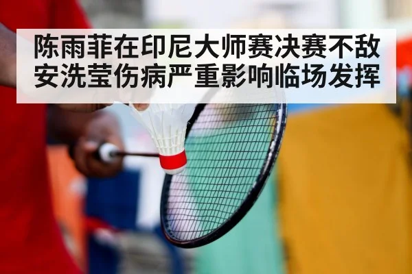 陈雨菲在印尼大师赛决赛不敌安洗莹伤病严重影响临场发挥